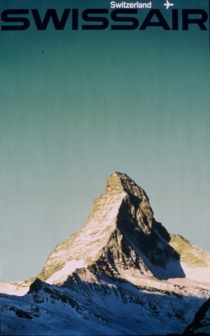 Swissair poster for Switzerland